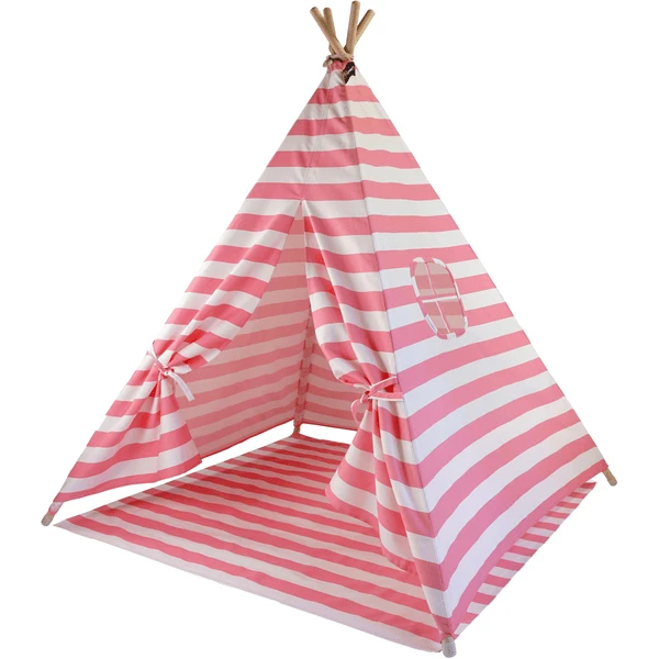 Hej Loenne Kindertent, Roze-wit 3 Hej Loenne Kindertent, Roze-wit