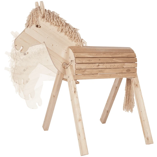 Helga Kreft Houten Tuinpaard Tamme 7 Helga Kreft Houten Tuinpaard Tamme - Afbeelding 5