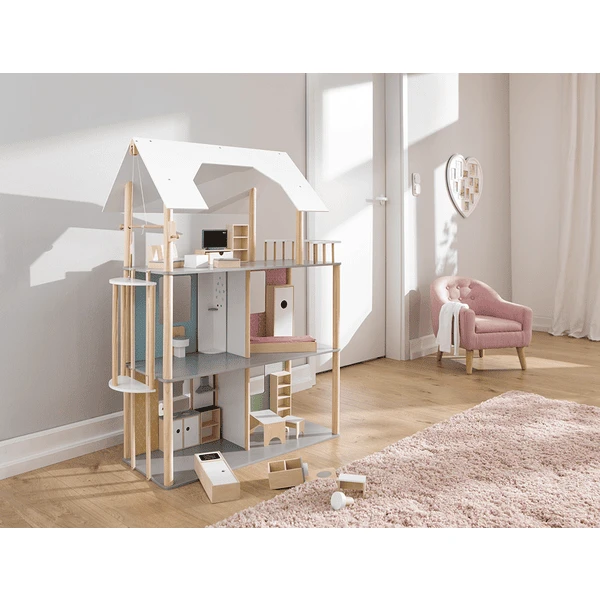 Howa® Poppenhuis Voor Poppen Tot 30cm 4 Howa® Poppenhuis Voor Poppen Tot 30cm - Afbeelding 2