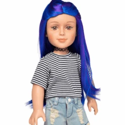 I'M A GIRLY Blauwe Lange Pruik -Pink or blue im a girly blauwe lange pruik a315126 2