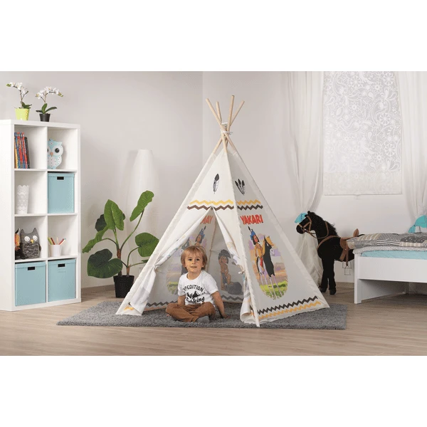 John® Original Houten Tipi - Yakari 4 John® Original Houten Tipi - Yakari - Afbeelding 2