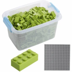 Katara Bouwstenen - 520 Stuks Met Doos En Grondplaat, Lichtgroen