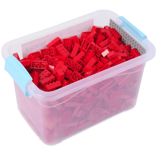 Katara Bouwstenen - 520 Stuks Met Doos En Grondplaat, Rood 6 Katara Bouwstenen - 520 Stuks Met Doos En Grondplaat, Rood - Afbeelding 4