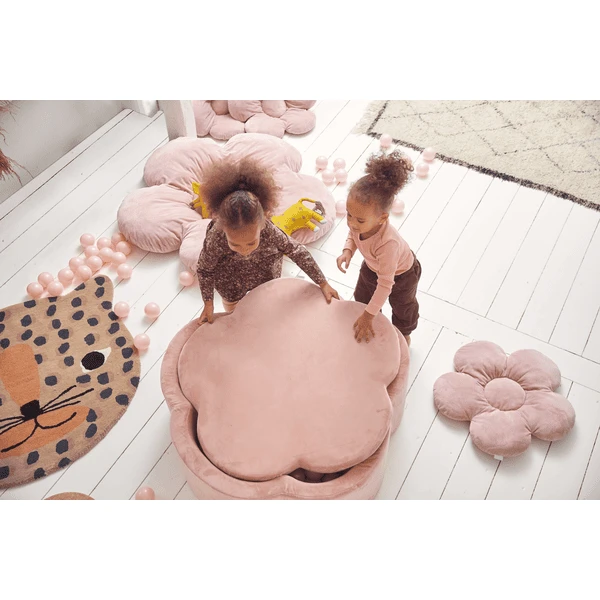 KIDKII Bloemen Speelmat Velvet Oud Roze 6 KIDKII Bloemen Speelmat Velvet Oud Roze - Afbeelding 4