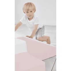 KIDKII Trap En Glijbaan Kunstleer Oud Roze -Pink or blue kidkii trap en glijbaan kunstleer oud roze a375367 2