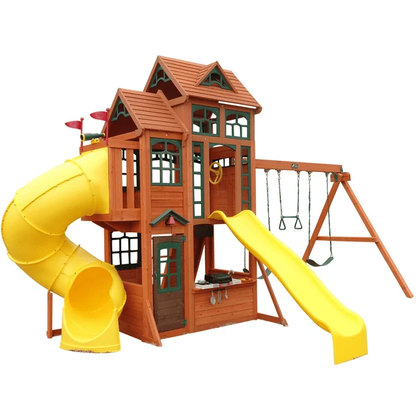 Kidkraft® Canyon Ridge Klimrek / Schommelset 3 Kidkraft® Canyon Ridge Klimrek / Schommelset