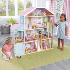 KidKraft Poppenhuis Grand View Mansion 8 KidKraft Poppenhuis Grand View Mansion -Pink or blue kidkraft poppenhuis grand view mansion a275086 1
