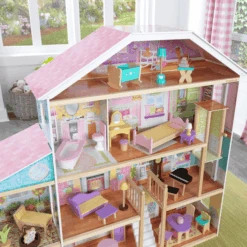 KidKraft Poppenhuis Grand View Mansion 10 KidKraft Poppenhuis Grand View Mansion -Pink or blue kidkraft poppenhuis grand view mansion a275086 3