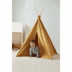Kids Concept ® Tipi Tent 160 Cm Hoog Geel 10 Kids Concept ® Tipi Tent 160 Cm Hoog Geel -Pink or blue kids concept tipi tent 160 cm hoog geel a309451 3