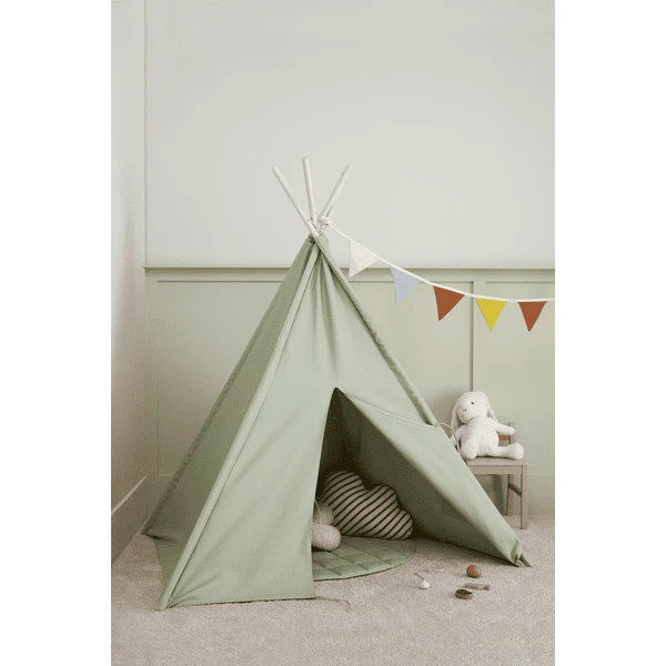 Kids Concept ® Tipi Tent Lichtgroen 4 Kids Concept ® Tipi Tent Lichtgroen - Afbeelding 2