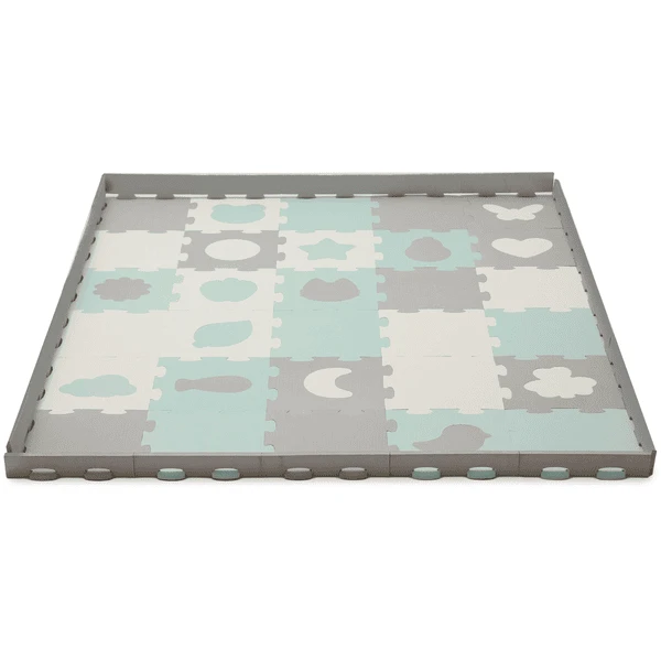 Kinderkraft Kinderrkraft Puzzelmat LUNO SHAPES, Mint 5 Kinderkraft Kinderrkraft Puzzelmat LUNO SHAPES, Mint - Afbeelding 3