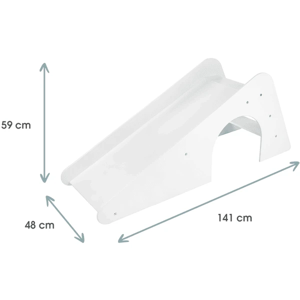 Kindsgard Kinderglijbaan Klatreglidda Wit 4 Kindsgard Kinderglijbaan Klatreglidda Wit - Afbeelding 2