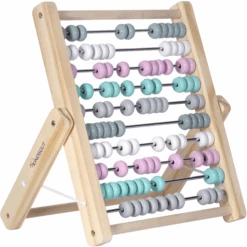 KINDSGUT Abacus Rekenliniaal, Lichtroze -Pink or blue kindsgut abacus rekenliniaal lichtroze a325206 2