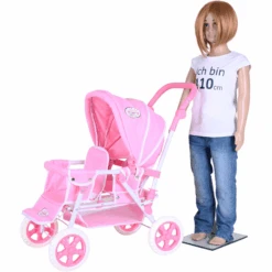 Knorr® Speelgoed Big Twin Poppenwagen - Prince Ss White Rose 11 Knorr® Speelgoed Big Twin Poppenwagen - Prince Ss White Rose -Pink or blue knorr speelgoed big twin poppenwagen prince ss white rose a363357 4