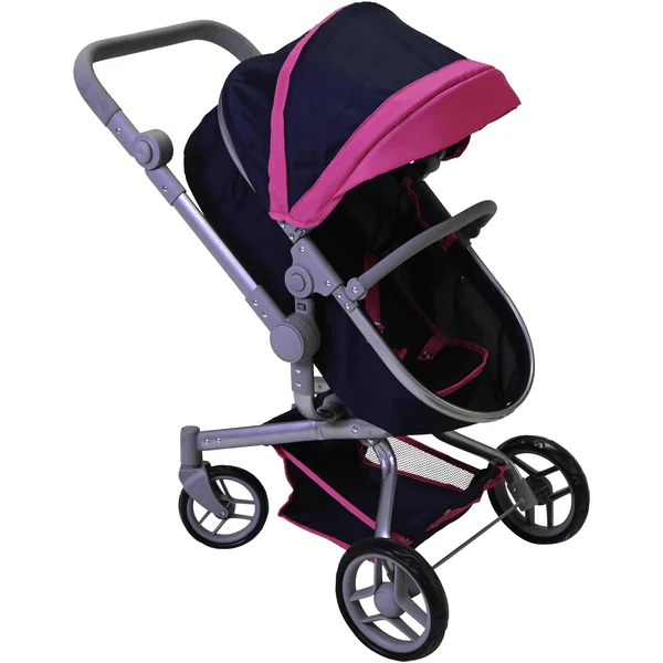 Knorr® Speelgoed Poppenwagen Boonk Flying Heart S Navy/roze 6 Knorr® Speelgoed Poppenwagen Boonk Flying Heart S Navy/roze - Afbeelding 4