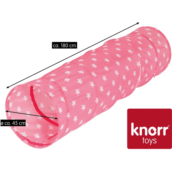Knorr® Speelgoed Speeltunnel Roze White Stars 5 Knorr® Speelgoed Speeltunnel Roze White Stars - Afbeelding 3
