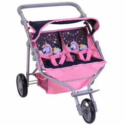 Knorr® Speelgoed Tweeling Poppenwagen Duo, Magic Eenhoorn 10 Knorr® Speelgoed Tweeling Poppenwagen Duo, Magic Eenhoorn -Pink or blue knorr speelgoed tweeling poppenwagen duo magic eenhoorn a318404 3