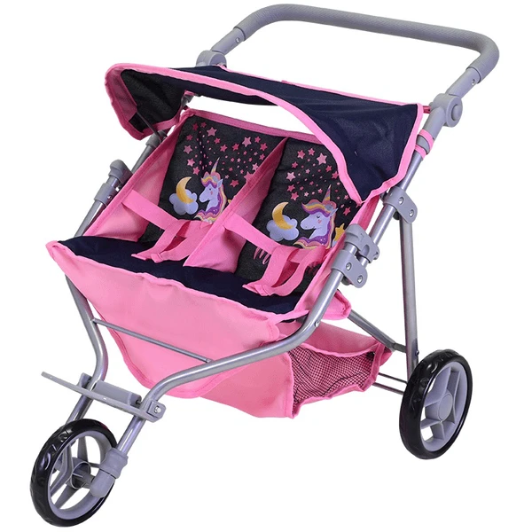 Knorr® Speelgoed Tweeling Poppenwagen Duo, Magic Eenhoorn 3 Knorr® Speelgoed Tweeling Poppenwagen Duo, Magic Eenhoorn