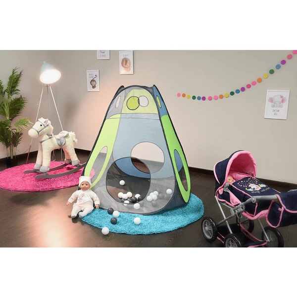 Knorr®toys Speeltent Groen/blauw Met 30 Ballen 4 Knorr®toys Speeltent Groen/blauw Met 30 Ballen - Afbeelding 2