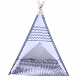 Knorr®toys Tipi Zigzag, Grijs/wit -Pink or blue knorrtoys tipi zigzag grijs wit a343299 2