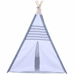 Knorr®toys Tipi Zigzag, Grijs/wit
