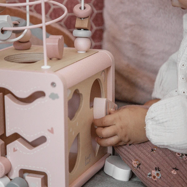 Label Label - Activiteitenkubus - Roze 4 Label Label - Activiteitenkubus - Roze - Afbeelding 2