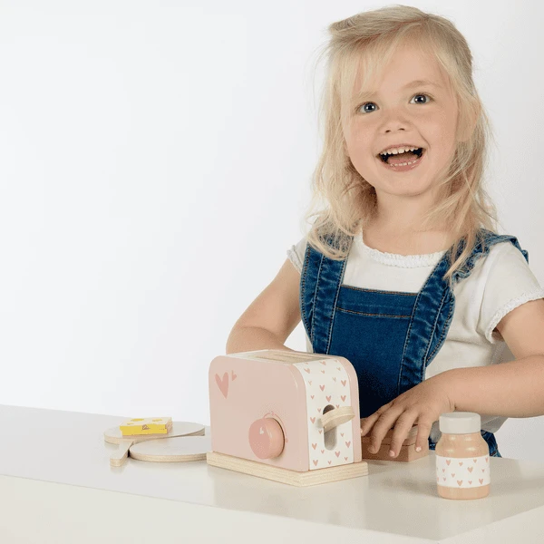 Label-Label - Houten Broodrooster - Roze 4 Label-Label - Houten Broodrooster - Roze - Afbeelding 2