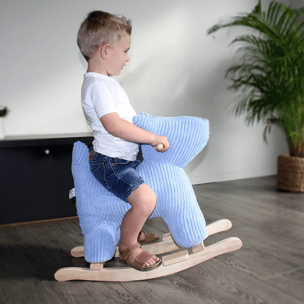 Label Label - Schommelhond - Blauw 5 Label Label - Schommelhond - Blauw - Afbeelding 3