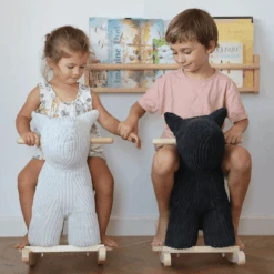 Label Label - Schommelhond - Zwart 11 Label Label - Schommelhond - Zwart -Pink or blue label label schommelhond zwart a394323 4