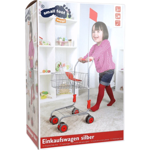 Small Foot LEGLER Boodschappenwagen Zilver 6 Small Foot LEGLER Boodschappenwagen Zilver - Afbeelding 4
