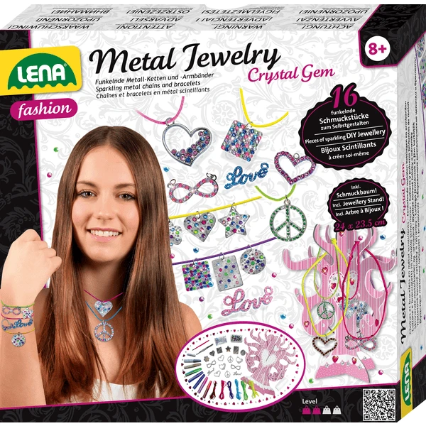 LENA ® Metal Juwelen Kristal Gem 3 LENA ® Metal Juwelen Kristal Gem