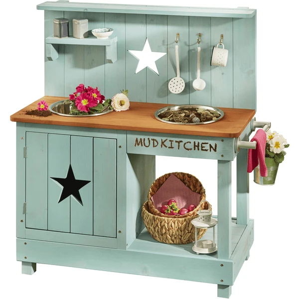 MUDDY BUDDY Buitenspeelkeuken "Adventurer Star" Petrol Blauw 6 MUDDY BUDDY Buitenspeelkeuken "Adventurer Star" Petrol Blauw - Afbeelding 4