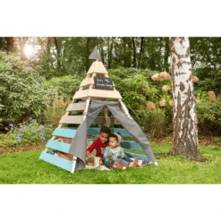 MUDDY BUDDY Speeltent Tipi Voor Buiten "Dreamer" Naturel-warm Grijs-petrol Blauw 9 MUDDY BUDDY Speeltent Tipi Voor Buiten "Dreamer" Naturel-warm Grijs-petrol Blauw -Pink or blue muddy buddy speeltent tipi voor buiten dreamer naturel warm grijs petrol blauw a412375 3