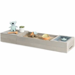 MUDDY BUDDY Zandbak "Space Saver" Warm Grijs