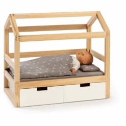 MUSTERKIND ® Poppenhuis Bed Viola Naturel/wit 11 MUSTERKIND ® Poppenhuis Bed Viola Naturel/wit -Pink or blue musterkind poppenhuis bed viola naturel wit a326651 4