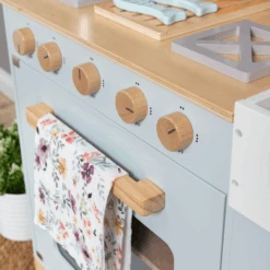 MUSTERKIND Speelkeuken Linum, Grijsblauw/natuurlijk -Pink or blue musterkind speelkeuken linum grijsblauw natuurlijk a282303 2