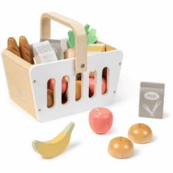 MUSTERKIND ® Winkelmandje- Carum - Wit/natuurlijk/multikleurig -Pink or blue musterkind winkelmandje carum wit natuurlijk multikleurig a302055 4