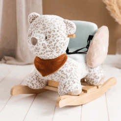 Nattou Boris En Jungo Schommeldier - Jungo Luipaard -Pink or blue nattou boris en jungo schommeldier jungo luipaard a367453 3