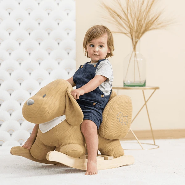 Nattou Charlie Rocking Animal Jacquard Caramel 5 Nattou Charlie Rocking Animal Jacquard Caramel - Afbeelding 3