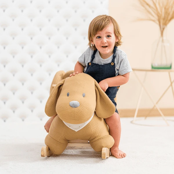 Nattou Charlie Rocking Animal Jacquard Caramel 7 Nattou Charlie Rocking Animal Jacquard Caramel - Afbeelding 5