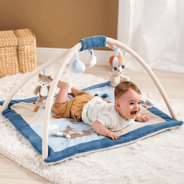 Nattou Jim & Bob Speelkussen Met Strik 5 Nattou Jim & Bob Speelkussen Met Strik - Afbeelding 3