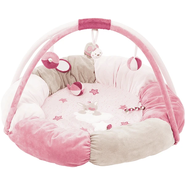 Nattou Nina, Jade & Lili - Speelkussen Met Boog 7 Nattou Nina, Jade & Lili - Speelkussen Met Boog - Afbeelding 5