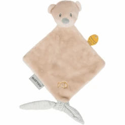 Nattou Romeo, Jules & Sally Mini Knuffelsjaal Beer