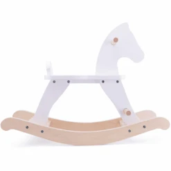 New Classic Toys® New Class Ic Toys Rocking Horse-white -Pink or blue new class ic toys rocking horse white a300936 2