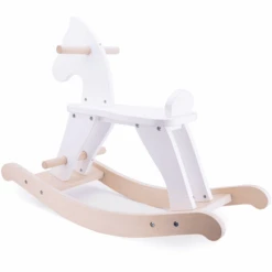 New Classic Toys® New Class Ic Toys Rocking Horse-white -Pink or blue new class ic toys rocking horse white a300936 4