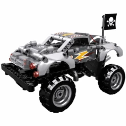 Open Bricks Monster Truck Silver