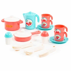 POLESIE ® Keukenset Anastasia, Turquoise (4 Personen)