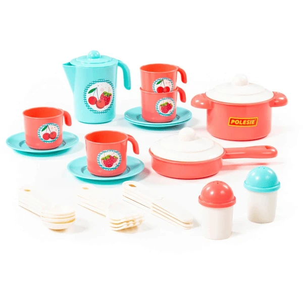 POLESIE ® Keukenset Anastasia, Turquoise (4 Personen) 6 POLESIE ® Keukenset Anastasia, Turquoise (4 Personen) - Afbeelding 4