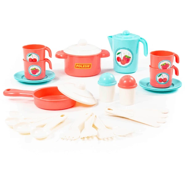 POLESIE ® Keukenset Anastasia, Turquoise (4 Personen) 7 POLESIE ® Keukenset Anastasia, Turquoise (4 Personen) - Afbeelding 5