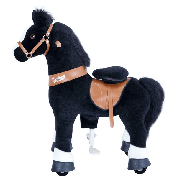 PonyCycle ® Black Met Rem En Geluid - Groot 4 PonyCycle ® Black Met Rem En Geluid - Groot - Afbeelding 2